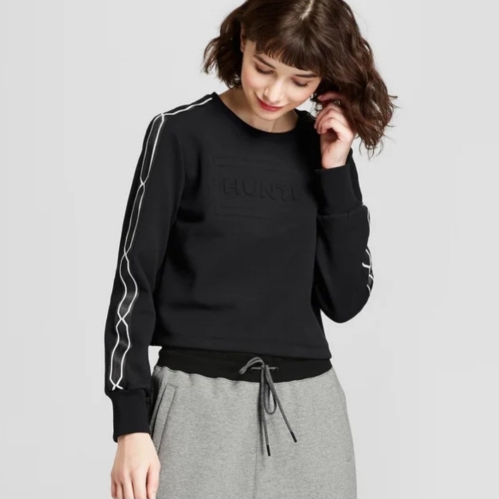 HUNTER Womens Crop Crewneck Sweatshirt Size XL